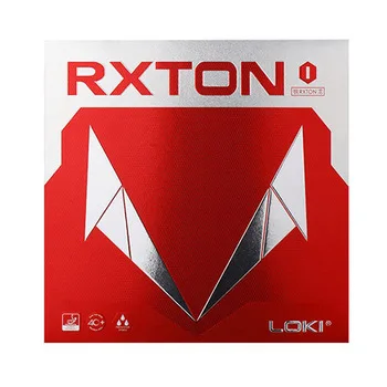 

Trail order low MOQ LOKI RXTON I cake sponge ping pong rubber half sticky professional table tennis rubber, Red/black
