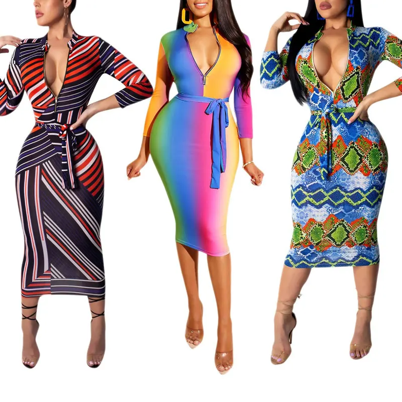 

81123-MX26 cheap maxi african print bodycon midi dress