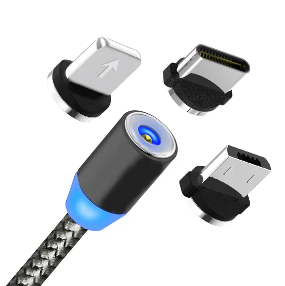 

Free Shipping QC0-7 1M Magnetic Charge Cable , Micro USB Cable For iPhone X Magnet Charger USB Type C Cable LED Charging, N/a