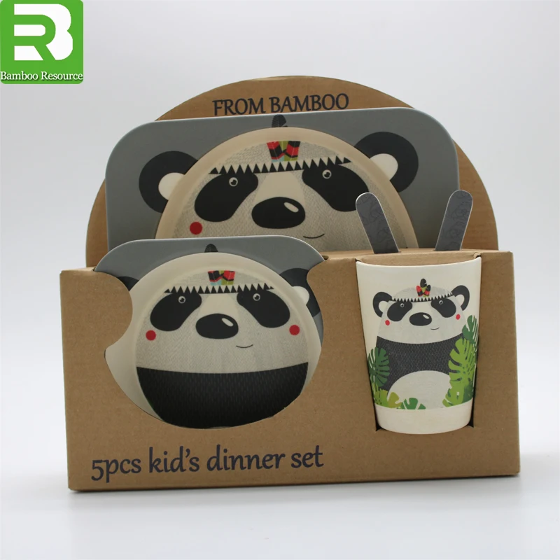
Wholesale fashion kids dinner set custom print melamine plates 
