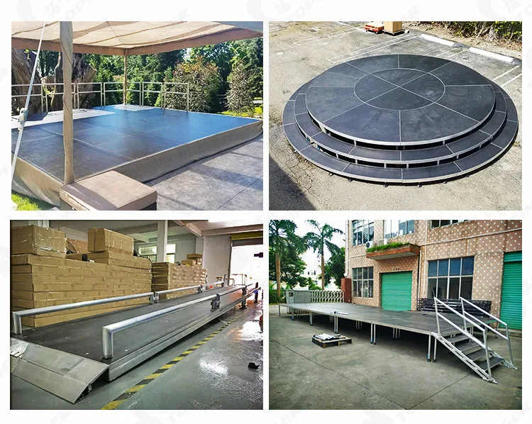 Cheap Outdoor Aluminum Circle Circular Round Portable Stage Platform For Wedding