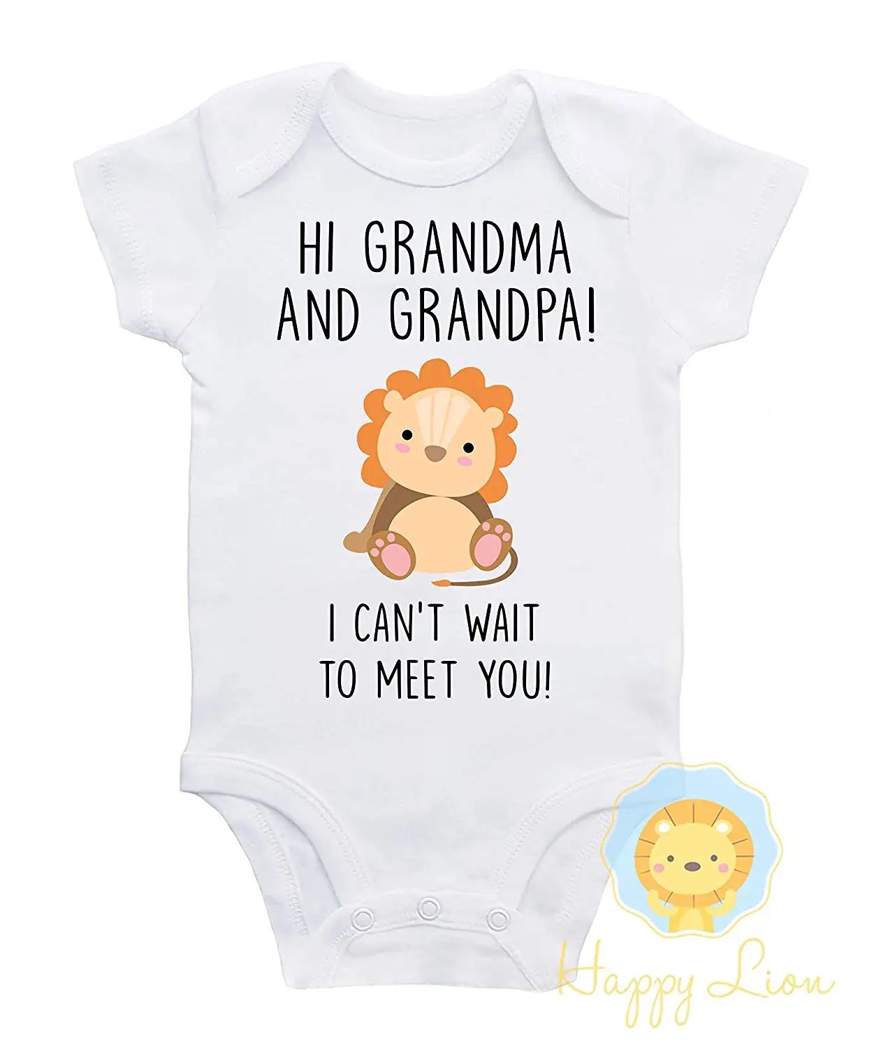 baby announcement onesie grandparents