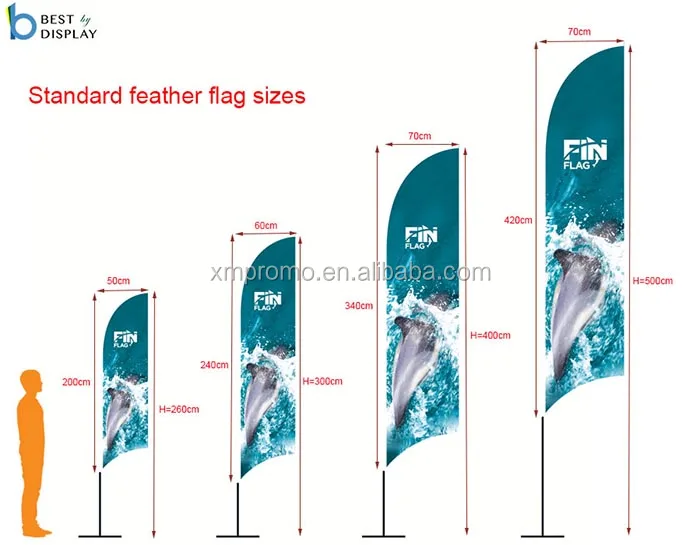 Promotional Outdoor Flying Custom Print Advertising Feather Beach Flags ...