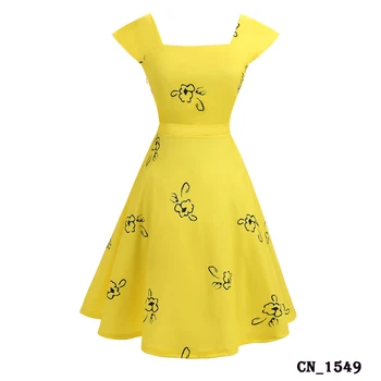 yellow umbrella dress