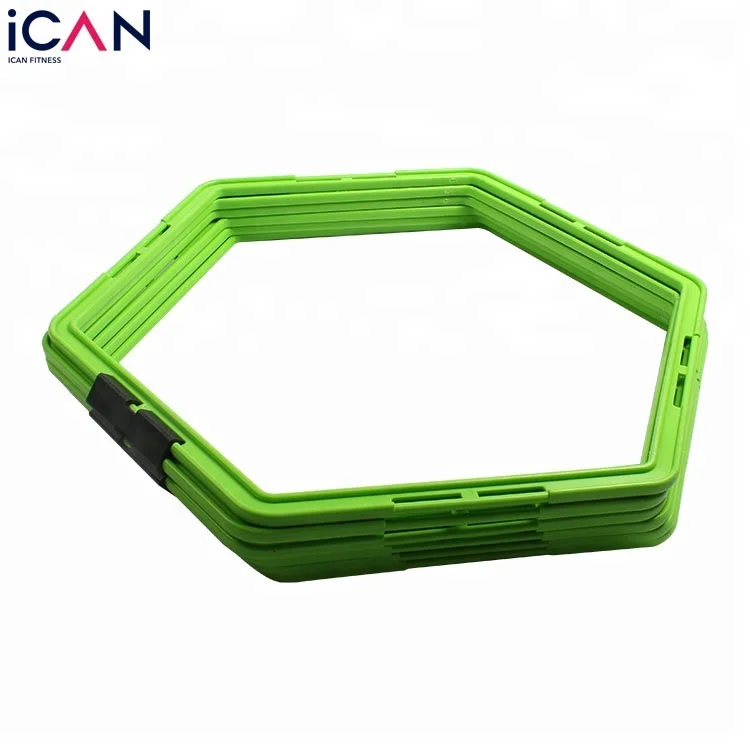 

Football Speed Training Portable Hexagonal Training Agility Rings, Green or customized