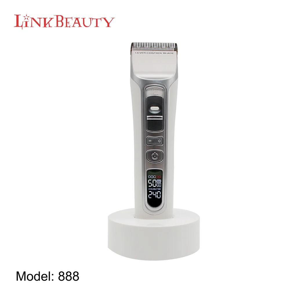 

Cordless Rechargeable Hair Clipper Hair Trimmer, Black;white;gold plated;customized