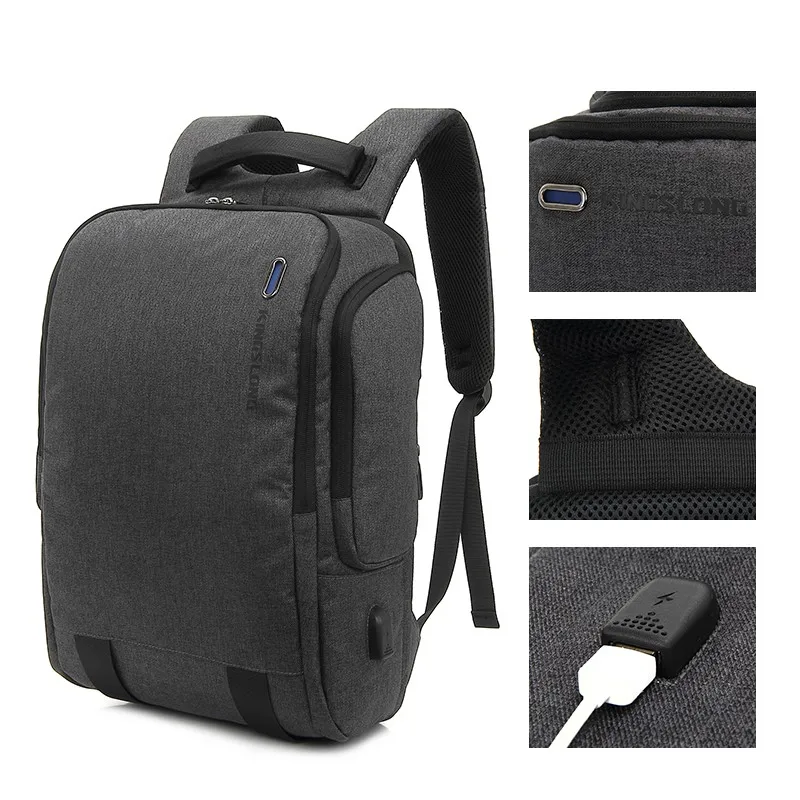 批发防水 usb 插头笔记本电脑背包商务文件袋