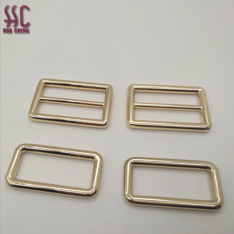 

Hot sale 50mm zinc alloy bag hook adjuster square shape metal slider ring, Customized