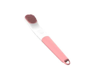 2019 New Arrival Waterproof Rechargeable Massager Bath  Brush Electric Silicone Shower Brush