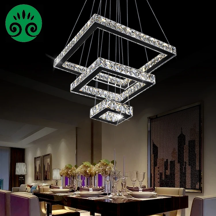 2018 Luxury Modern Led 3 Tier Square Crystal Chandelier Pendant 2018 Luxury Modern Led 3 Tier Square Crystal Chandelier Pendant Light Ball Gl