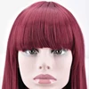Factory sale top quality red human hair virgin hai wig brazilian,red human 360 hair lace front wig,wine red lace front wig