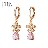 

DTINA Fashion 14k Gold Filled Stone Drop Earrings for Ladies and Women