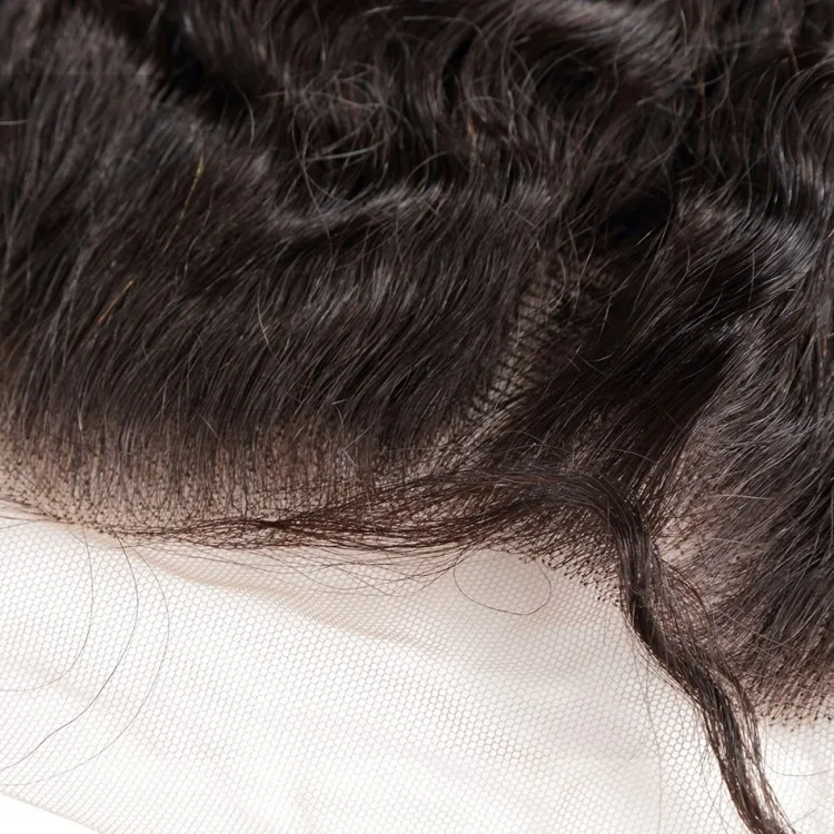 

Brazilian 13 6 13x6 human super fine ear to ear invisible thin swiss transparent korean film hd lace frontal with bundles, Natural color