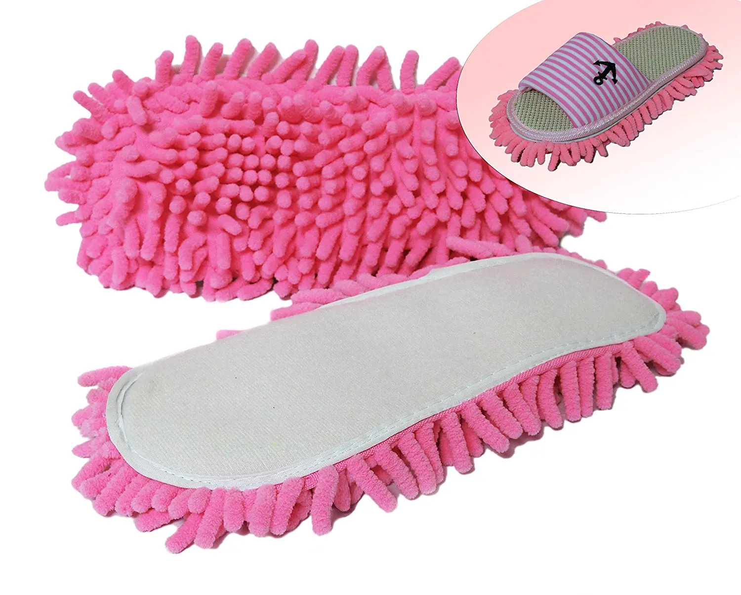 slippers with mops on the bottom