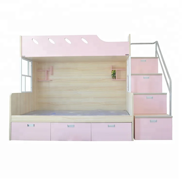 kids double bed with storage