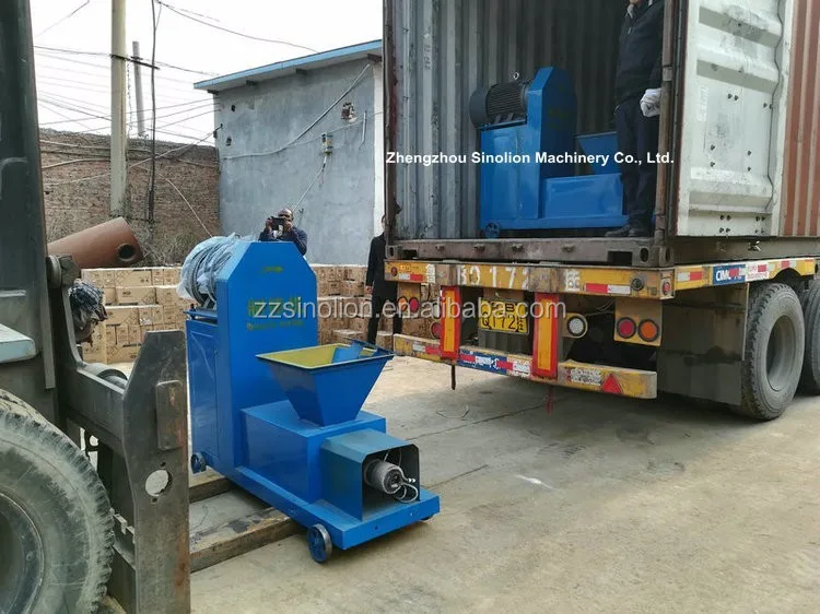 wood sawdust briquetting press machine