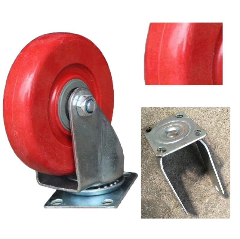 Medium Duty Pu/pvc Industrial Swivel Castor Wheel Hand Carts Heavy Duty