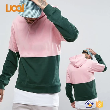 green and pink hoodie