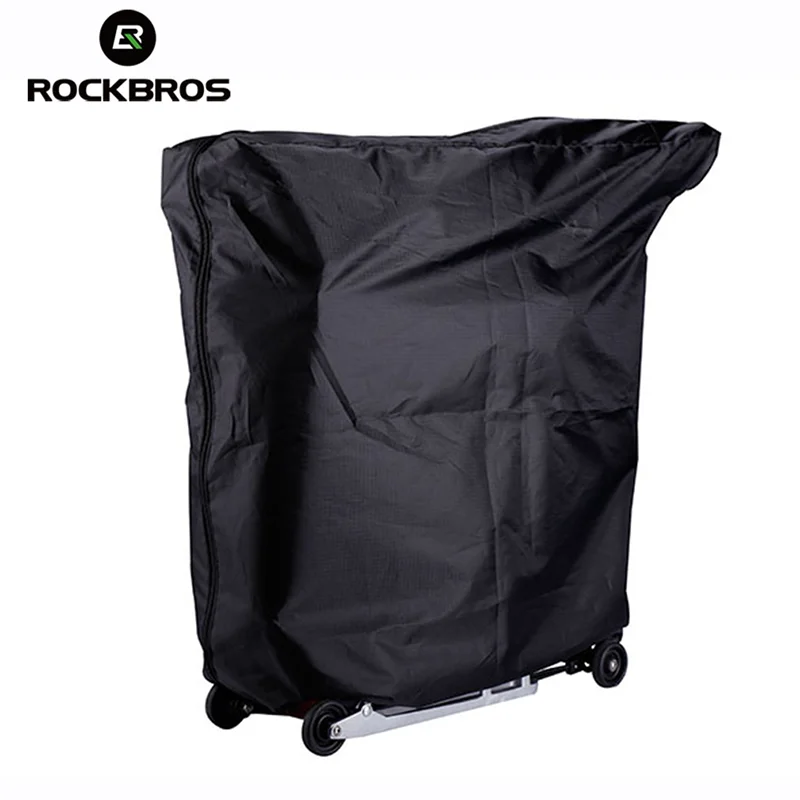 

ROCKBROS Folding Bicycle Storage Bag Mountain Bike Bicycle Carry Bag Bike Travel Transport Carrier Bag, Black