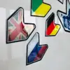 2019 new product 3D Convex Epoxy Resin sticker custom logo JDM japan domokun Vinyl Bumper Car sticker for car Decoration