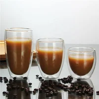 

SEP sale high borosilicate pyrex double wall glass coffee cups tea cup