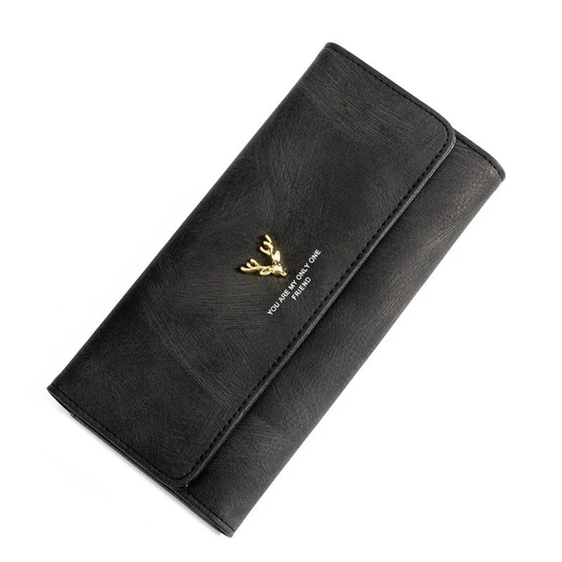 

2019 Korean fashion frosted women wallet long pattern leather wallet, Grey / black / pink / purple / dark grey / red / maroon