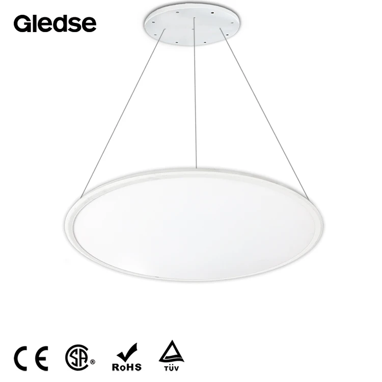 
aluminum frame 100cm large size ceiling pendant LED slim round panel light smd 2835 