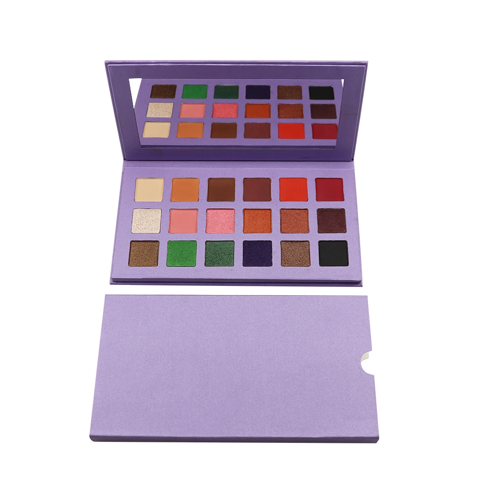 

Free Sample High quality 18 Colors Eyeshadow Palette Makeup Private Label Matte Shimmer Eye shadow Beauty Palette