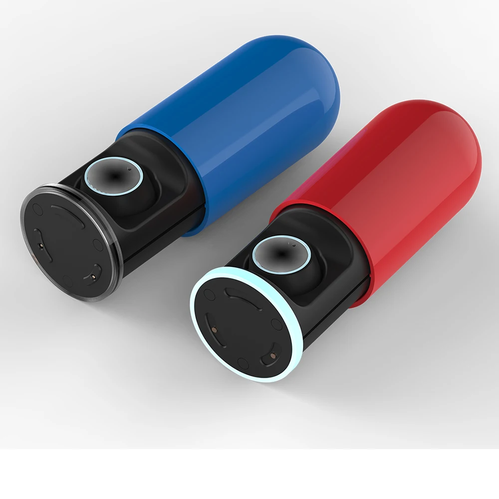 Touch Control Led True Wireless Bluetooth V5.0 invisible Pill Capsule Portable Earphone&Headphone - ANKUX.COM
