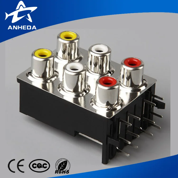 Set of 4 CMC Gold Plated RCA Plug RCA jack Connector #CMC6236-WU