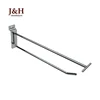 Retail Supermarket Hanging 18 inch Scanning Slatwall Hook for Slat Panel Display