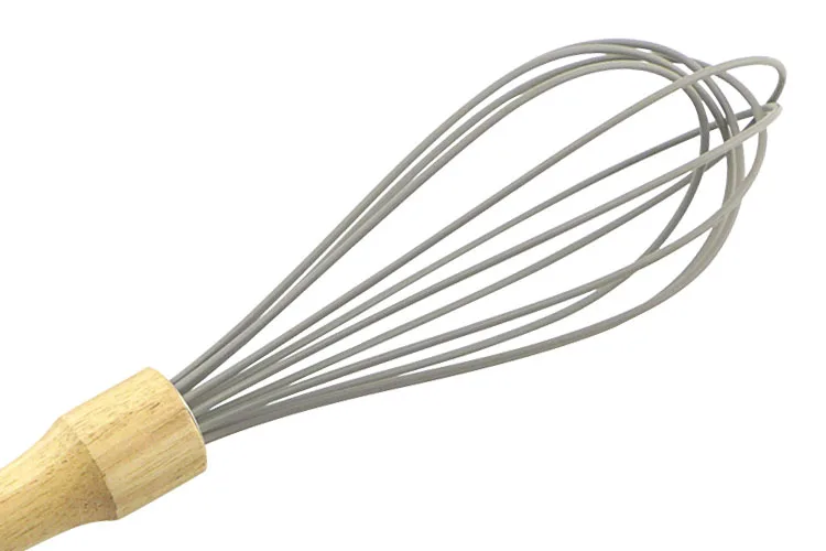 Rubber Wood Material Kitchen Egg whisk