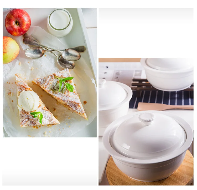 White Ceramic Tureen Porcelain Soup Bowl White Soup Tureen With Lid