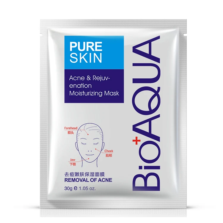 

OEM ODM BIOAQUA Acne Treatment Mask Effective Removal Moisturizing Nourishing Mask Oil Control Leaf acne mask