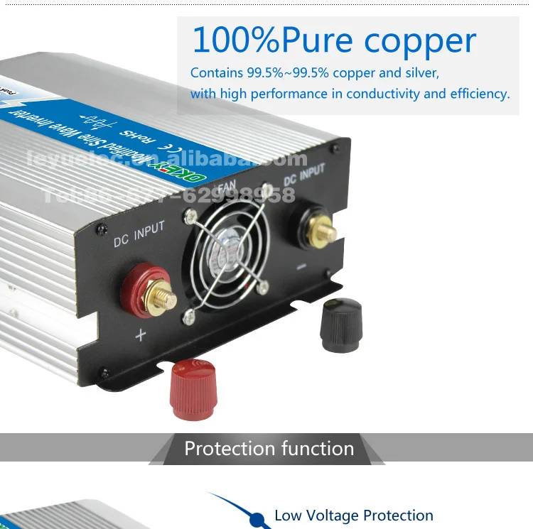 1000w Power Inverter Home Solar Power System 12v 24v 48v Pure Sine Wave Inverter Off Grid Solar