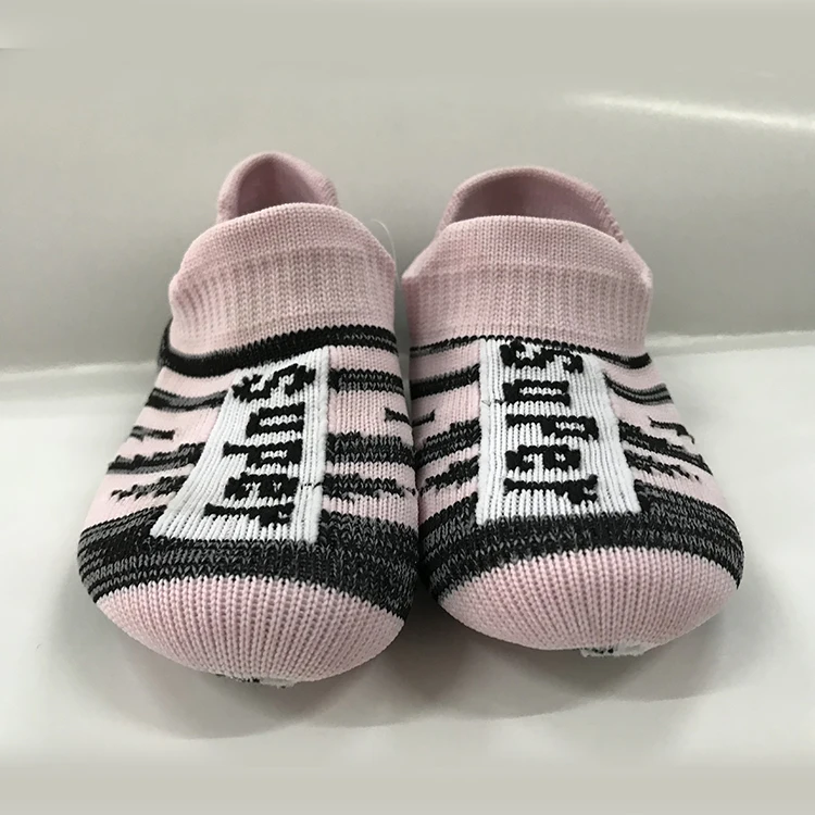 Wholesale Comfortable Strip Knitted Shoe Upper Champion Sock Shoes