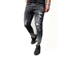 

Fashion new mens jeans slim fit denim trousers