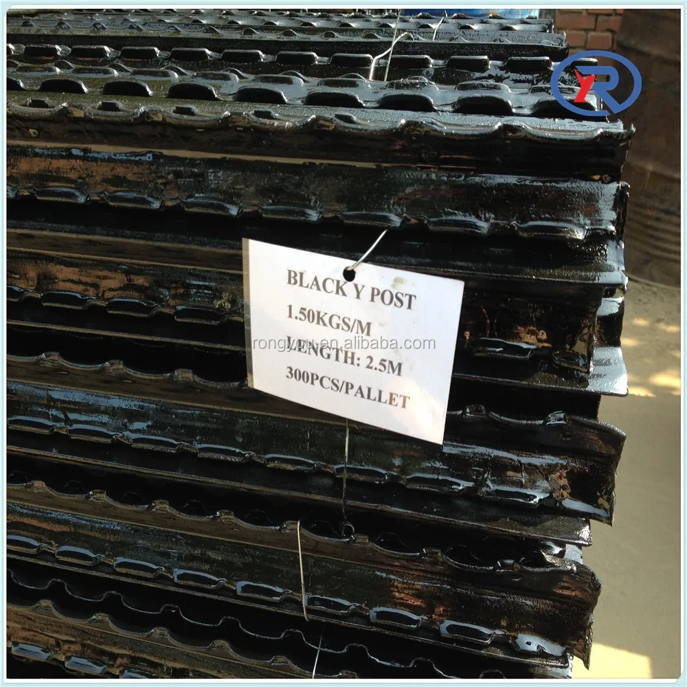 Black Bitumen Steel Y Post Metal Fence Post Made In China - Buy Black ...