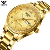Drop Shipping 2018 New Arrival NIBOSI Classic Dress Mens Watch with Diamond