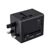 Universal World Wide Travel Charger Adapter with USB Ports for EU UK US AU