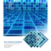 Large Stock Quick Delivery Ice Crack Transparent Glazed 48mm 100mm Porcelain Mosaic for Pool Spa Fountain Tiles