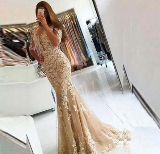 

Sexy Tight Elegant Arabic Women Prom Gown Dress, Custom made