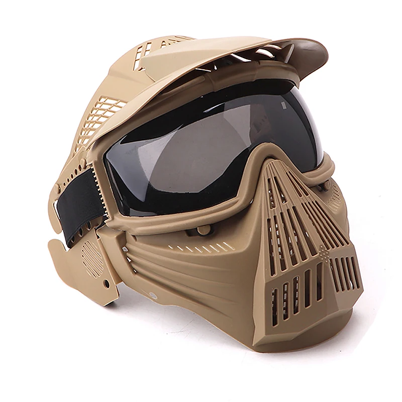 Tactical Paintball Mesh Paint Ball Air soft Full Face Mask Army Airsoft Masks