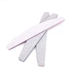 Customized Logo OEM Half Moon Shaped Nail File 100/100 Grit Nail Tools Sponges Nail Buffer With Purple Heart