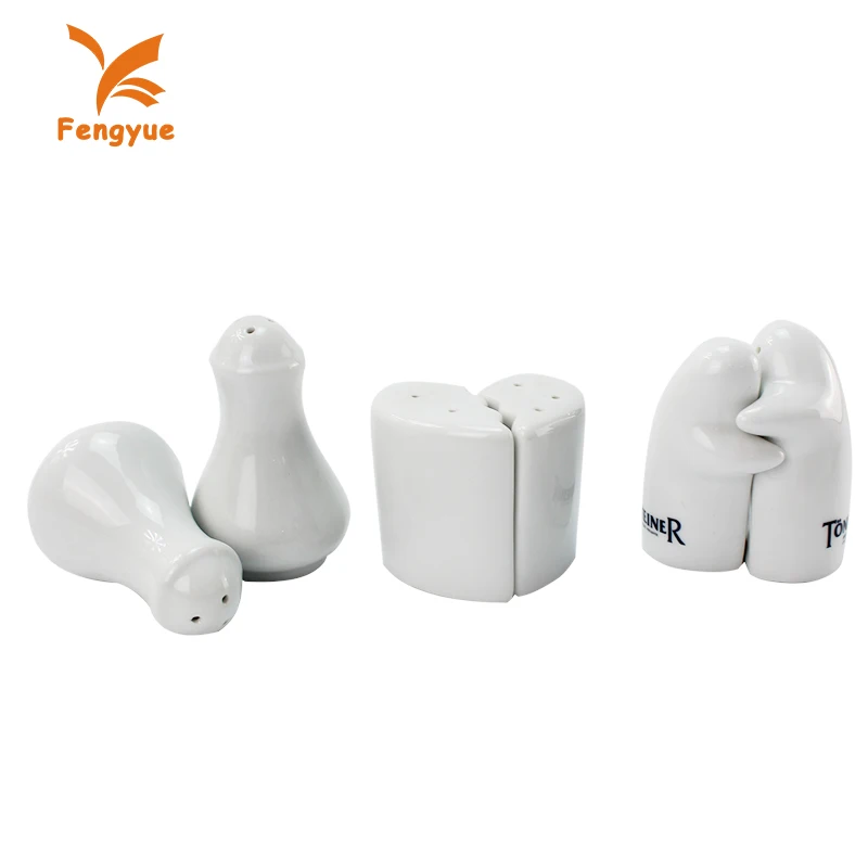 Restaurant hotel used kitchen spice tools personalized hug custom salt and pepper shaker