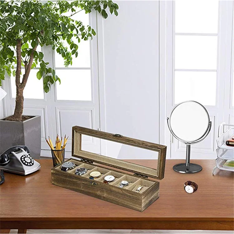 wooden box watch