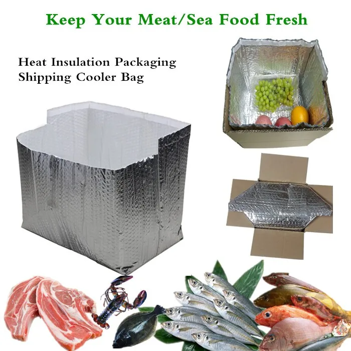 Reflective Insulation Foil Bubble Bag Box Liners To Keep Food Cooler
