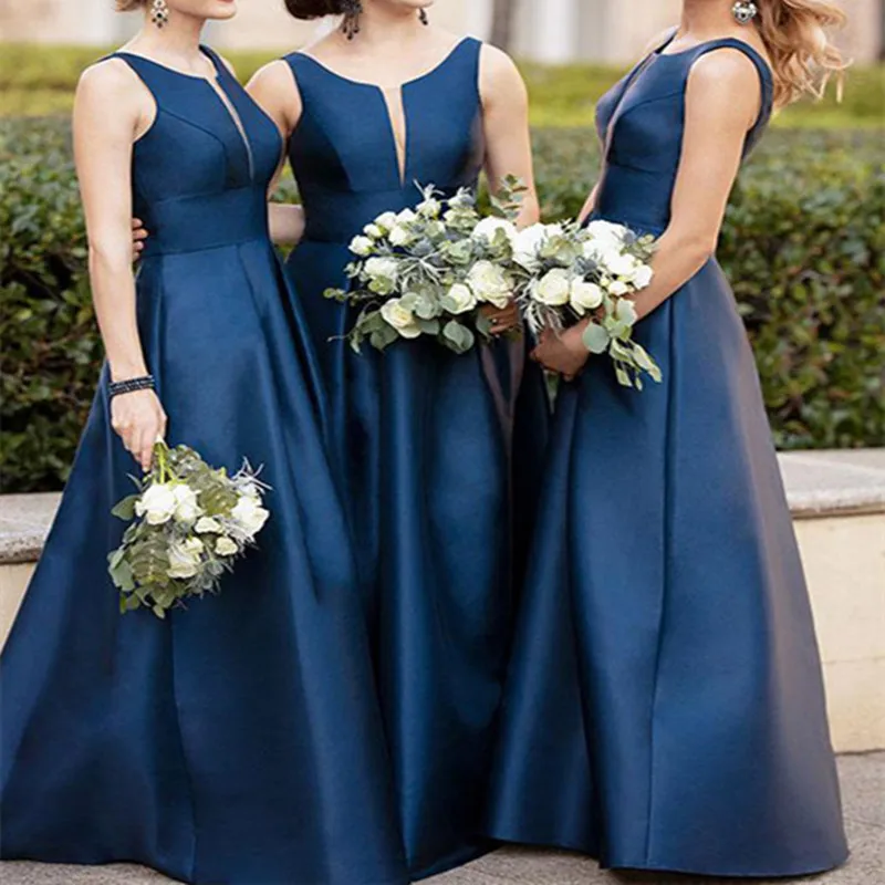 

A-line Bridesmaid Dresses Long Formal Dress Wedding Guest Gowns Maid of Honor Gown Elegant Ball Gown Bridesmaid Dresses 2021