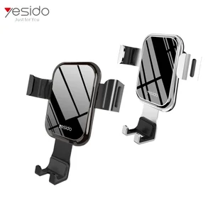 yesido universal tempered glass car cellphone mount air vent mobile car holder phone