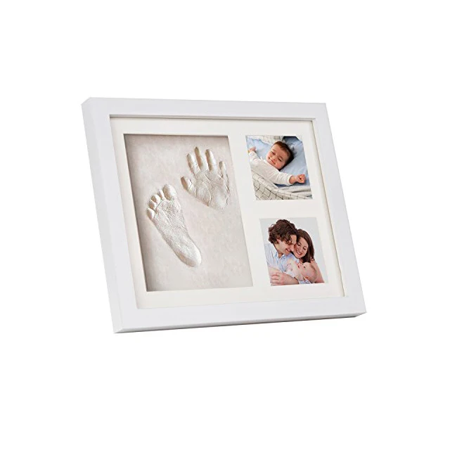 
New arrive Air Dry CLAY Baby Child photo frame Foot Hand Print 